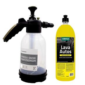 Pulverizador X-Press Snow Foam 2 Litros Waxtreme + Lava Autos 1,5L Vonixx