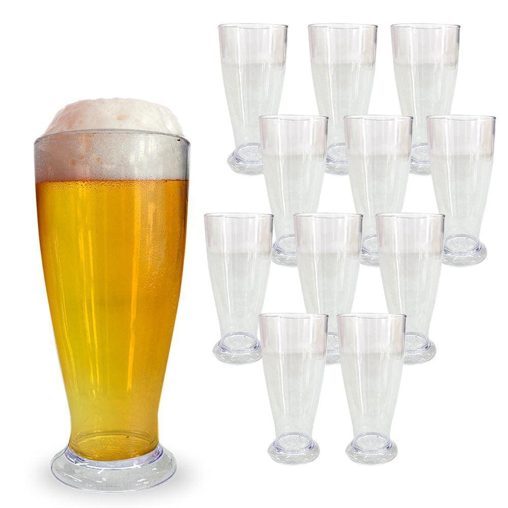 Kit 12 Copo Tulipa Para Chopp Cerveja Acrílico 220Ml