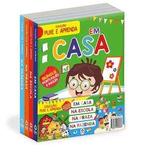 Coleção Puxe e Aprenda - Kit com 4 Livrinhos