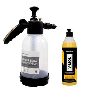 Pulverizador X-Press Snow Foam 2 Litros Waxtreme + Desincrustante Lava Autos V-Mol 500ml Vonixx