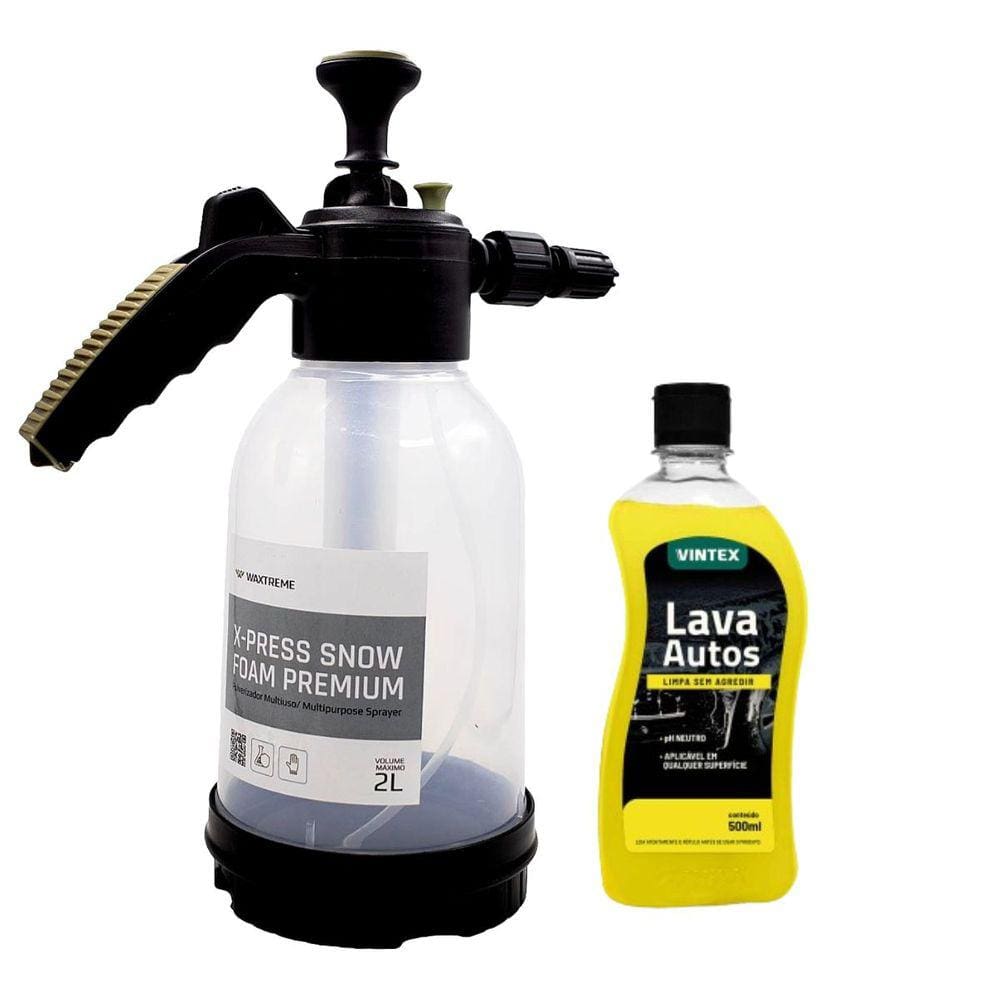 X-Press Snow Foam 2 Litros Waxtreme + Lava Autos 500ml Vintex By Vonixx