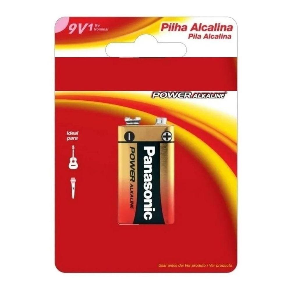 Bateria Panasonic 9V P/Violão / Microfone