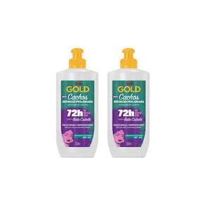 Ativador De Cachos Niely Gold 250G Linhaça+Karite- Kit C/2Un