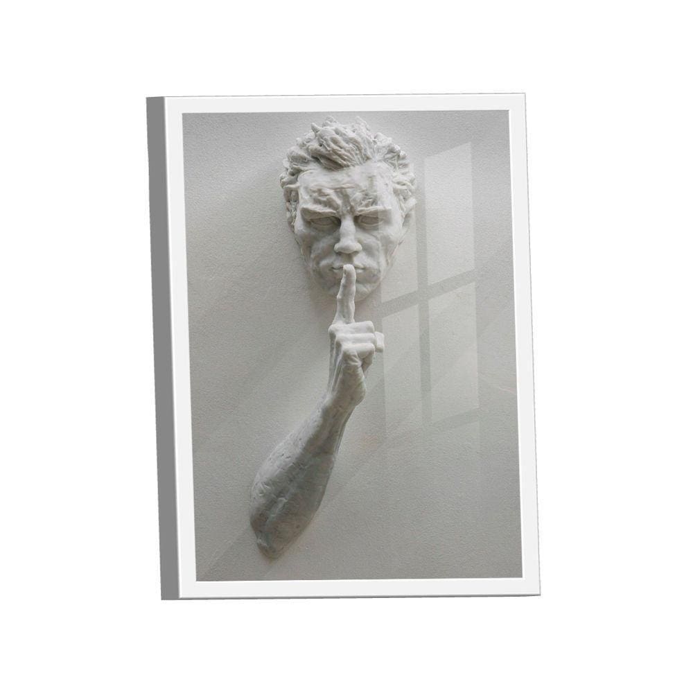 Quadro Silêncio 3d -- Br Artes