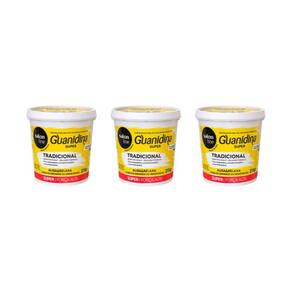 Relaxante Salon Line Guanidina Super Amarelo 215G-Kit C/3Un