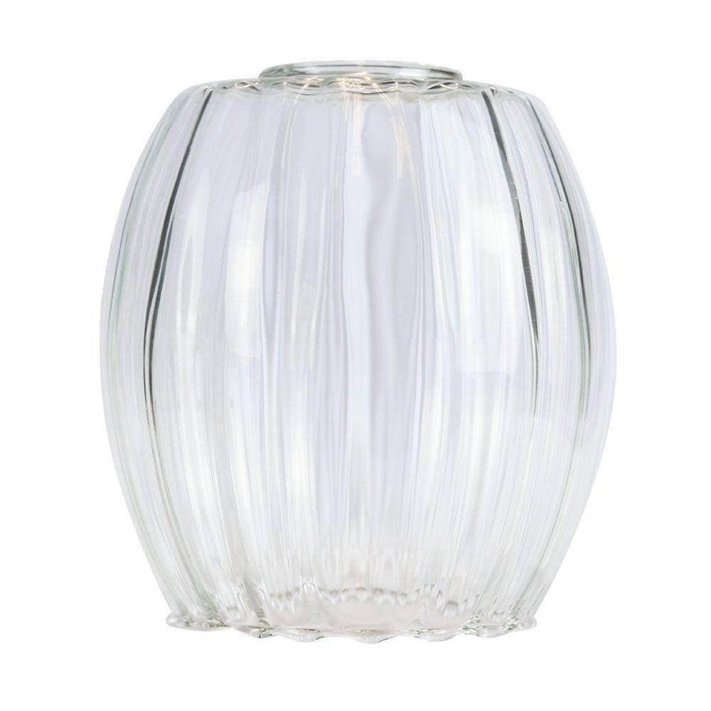 Lustre Pendente Taschibra Badih P Canelado E27 Transparente Bivolt Ouro