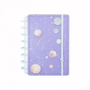 Caderno Inteligente A5 Purple Galaxy By Gocase - Cia52154