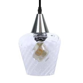 Lustre Pendente Taschibra Monalisa Transparente E27 Bivolt Prata