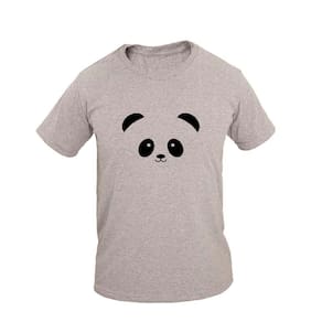 Camiseta Masculina Algodão Manga Curta Estampa Panda Casual