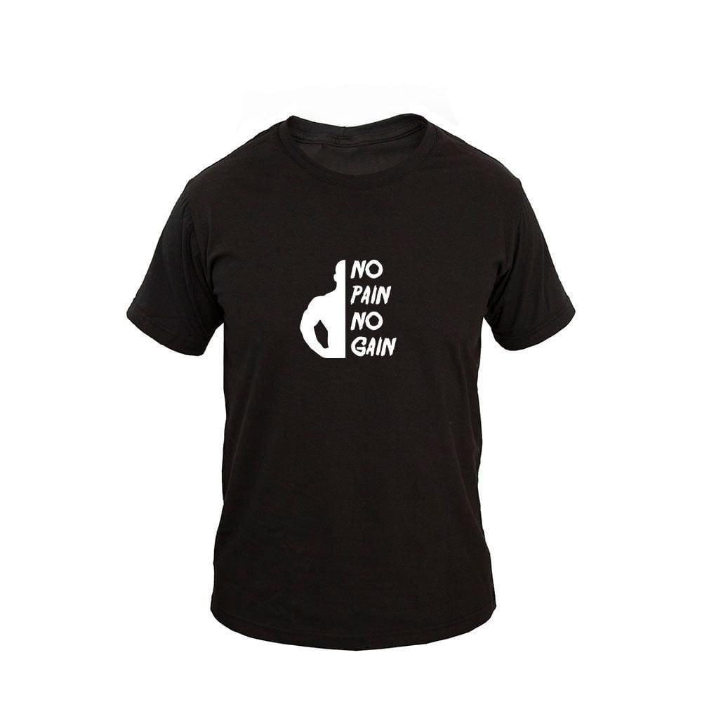 Camiseta Masculina Algodão Manga Curta No Pain No Gain