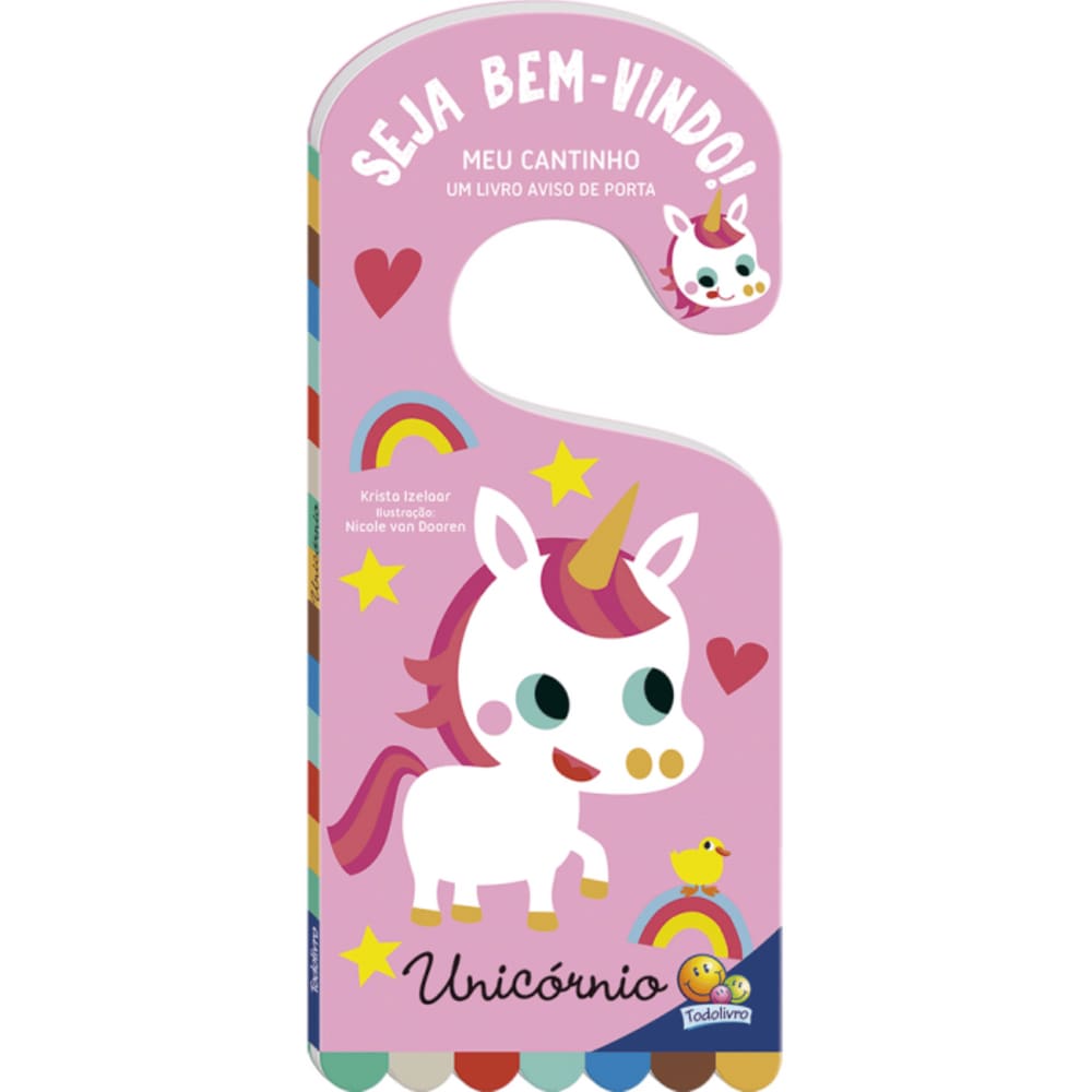 Livro Menina Infantil Meu Cantinho Aviso de Porta: Unicórnio