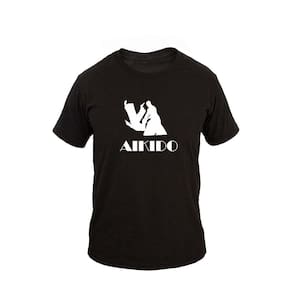 Camiseta Masculina Casual Algodão Manga Curta Aikidô 7