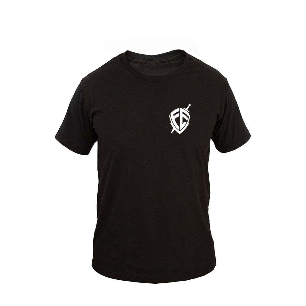 Camiseta Masculina Casual Algodão Manga Curta Conforto Fé