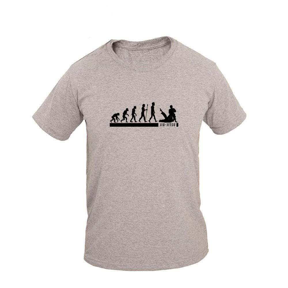 Camiseta Masculina Casual Algodão Manga Curta Evolução