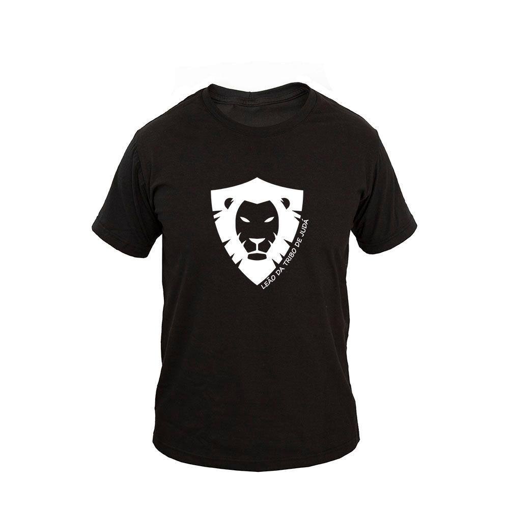 Camiseta Masculina Casual Algodão Manga Curta Leão De Judá