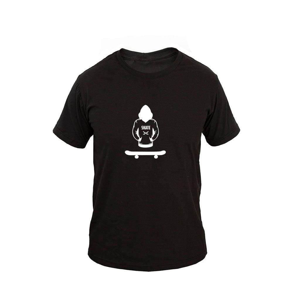 Camiseta Masculina Casual Algodão Manga Curta Skate Board