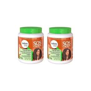 Creme Pentear Salon Line 1Kg Sos Cachos 5Em1 Oleo Coco - 2Un