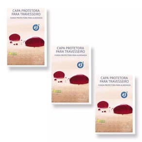 Kit 03 Capas Protetora Travesseiro Impermeável Plooma Zíper