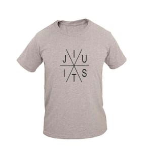 Camiseta Masculina Casual Algodão Manga Curta Jiu Jitsu X