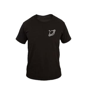 Camiseta Masculina Casual Algodão Manga Curta Saturno