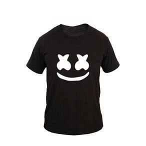 Camiseta Masculina Casual Algodão Manga Curta Smiley