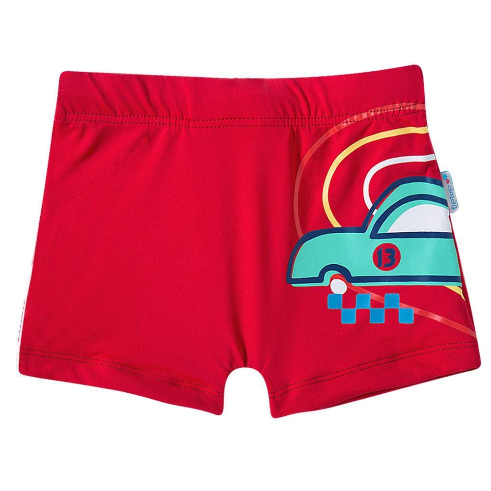 Sunga Boxer Infantil Corrida Vermelha Tip Top