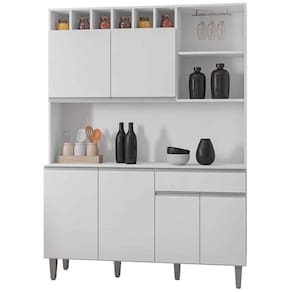 Kit De Cozinha Aline 6 Portas E 1 Gaveta Branco