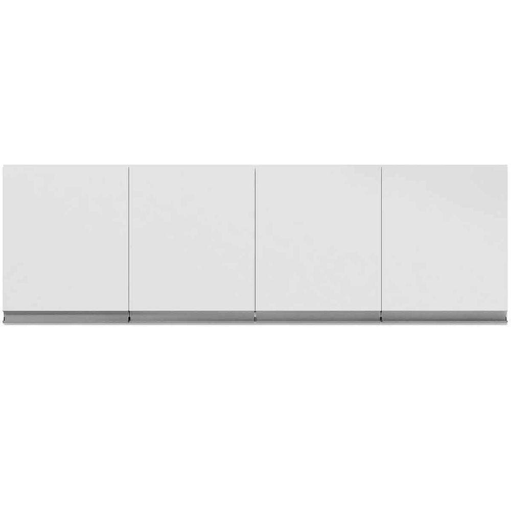 Armário Aéreo Cozinha Adriana 4 Portas 150 Cm Branco