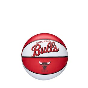 Mini Bola Basquete Nba Retro Hi Bulls Wtb3200xbchi - Vermelho/Branco U