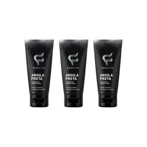 Mascara Facial Fashion Argila Preta Remove Cravos 30G - 3Un