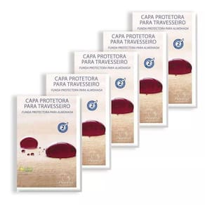 Kit 05 Capas Protetora Travesseiro Impermeável Plooma Zíper
