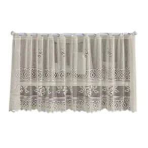 Cortina Pia Valência 200X80Cm Marfim Lisa Interlar