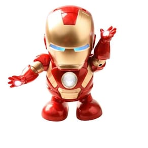 Robô Brinquedo Dançante Homem Ferro Herói Dançarino Boneco