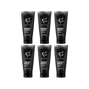 Mascara Facial Fashion Argila Preta Remove Cravos 30G - 6Un
