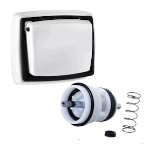 Kit Reparo Válvula Descarga Hydra Max 2550 + Canopla Branca