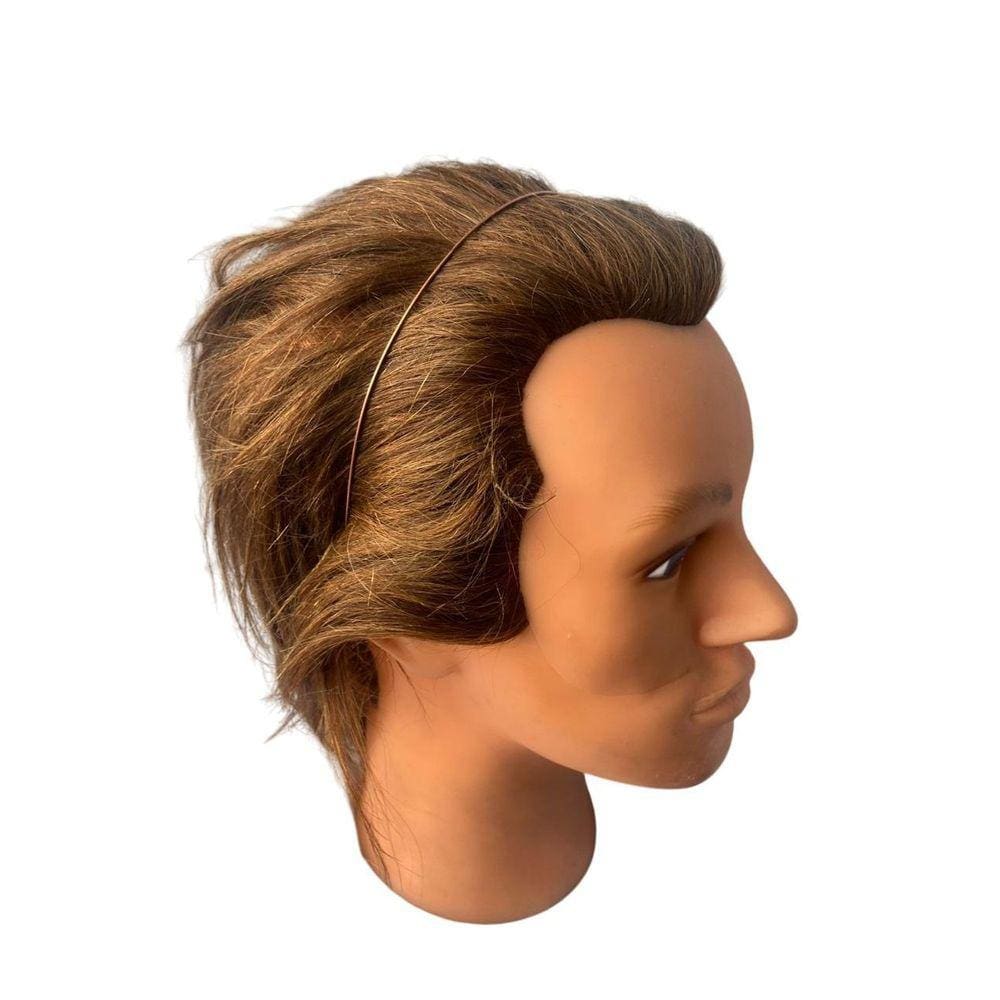 Arco Tiara Fina Metal Bronze Liso 13Cm Acessório Cabelo
