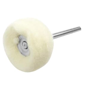 Escova Algodão Disco Feltro Haste 3Mm Polir Micro Retífica