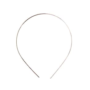 Tiara Arco Metal Acessório De Cabelo Bronze Liso 14Cm