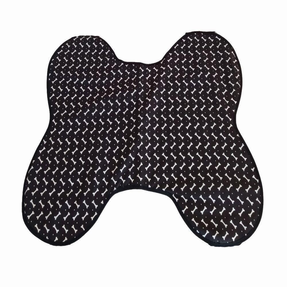 Tapete Comedouro Impermeavel Ossinho Preto