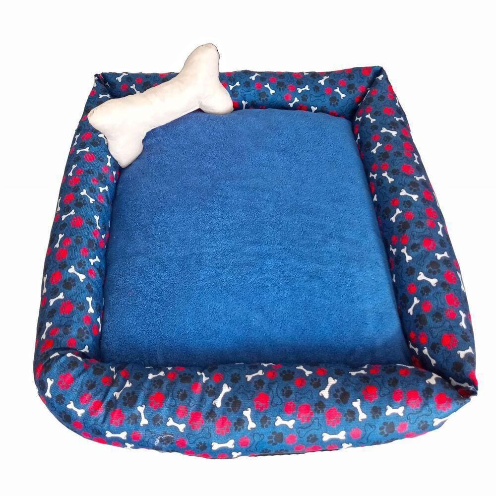 Cama Pet Simples Soft Grande Azul