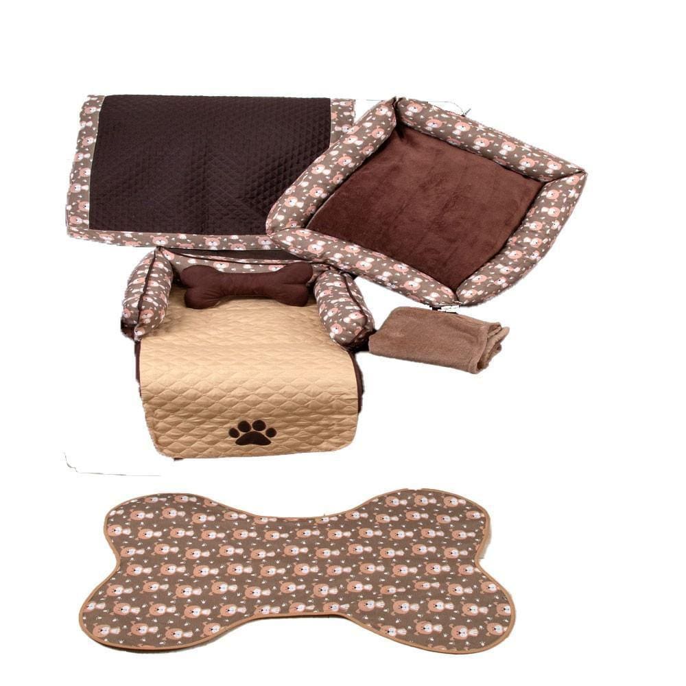 Enxoval Pet 5 Pçs Pequeno Avelã