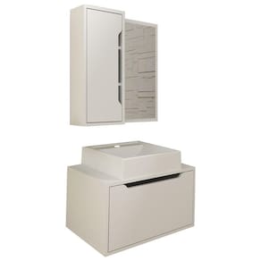 Conjunto 3 Peças Para Banheiro BN3630X46X48 Branco Tecno Mobili