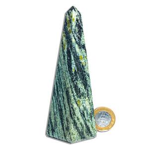 Obelisco Quartzo Brasil Natural Lapidação Manual 13 a 14cm
