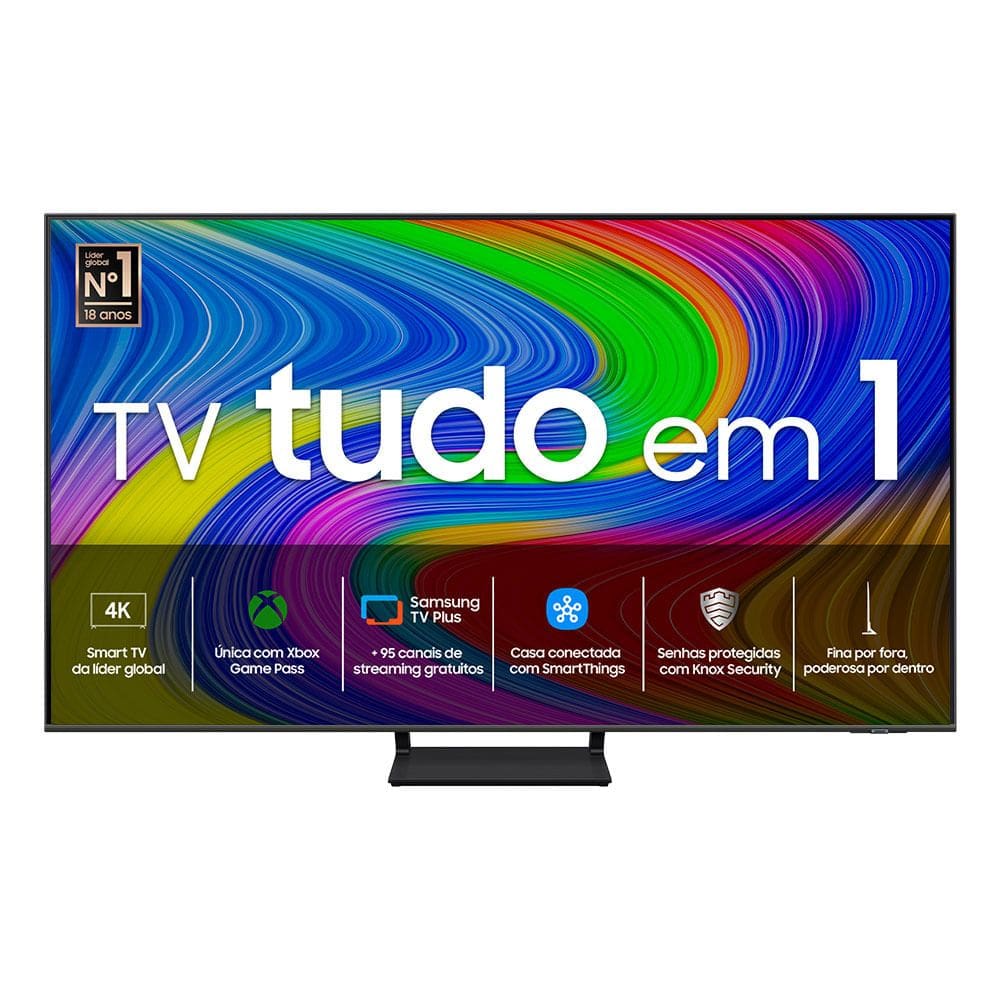 Samsung Smart TV 70 polegadas QLED 4K Q65D 2024, Modo Game, Som em Movimento, Tela sem limites, Design slim, Visual livre de cabos, Alexa built in