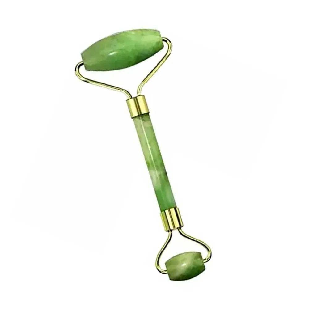 Pedra Jade Massageador Anti Rugas E Flacidez Rolo Verde