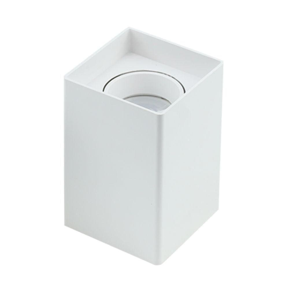 Spot De Sobrepor Mr16 Quadrado Branco