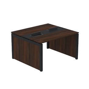 Mesa de Plataforma Dupla para 2 Pessoas Corporativa 150x120/2p Grafito/Preto
