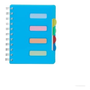Caderno Pequeno Com Divisórias Espiral Anotações Pauta