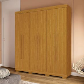 Guarda-Roupa Casal 6 Portas Sakura Espresso Móveis Cinamomo