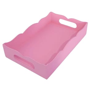 Bandeja Volteada Para Café Da Manhã 100% Mdf (31x22x05) Rosa